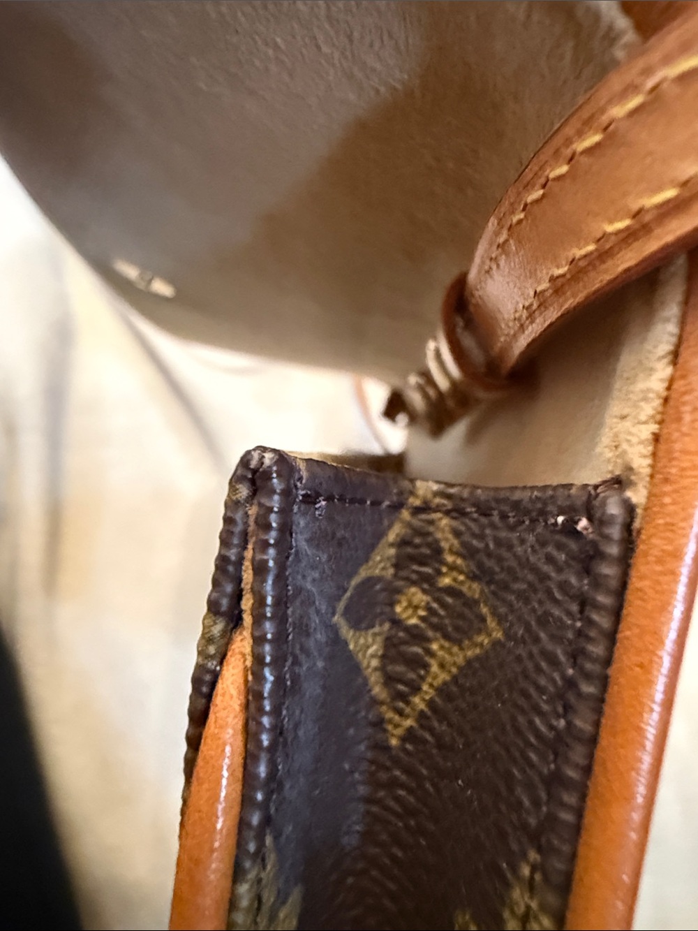 PRISTINE Louis Vuitton Brown Monogram Pochette Twin GM Vintage - Picture 12 of 16